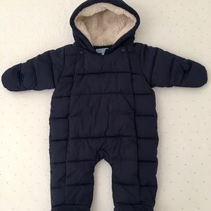 Jacadi Baby Snowsuit anti-repellent.Size 12 months
